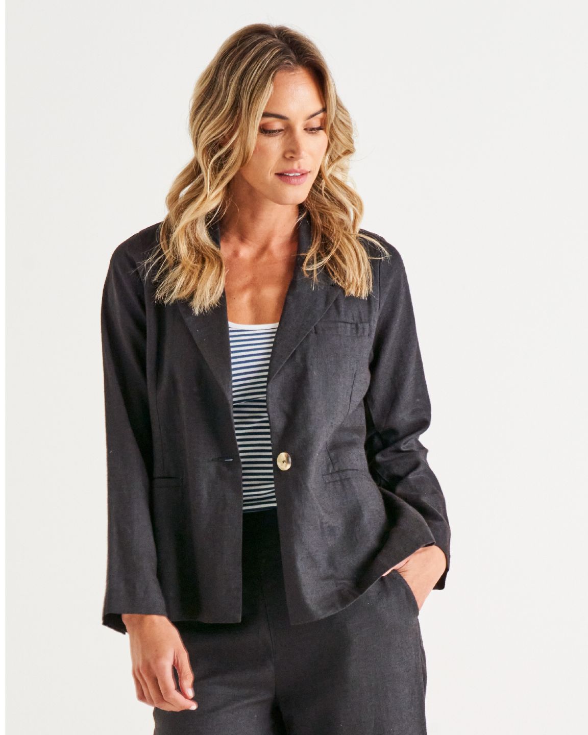 Lisset Blazer - Coal