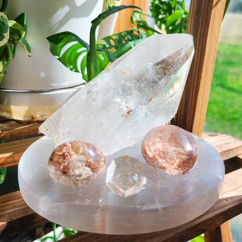 selenite for cleansing crystals