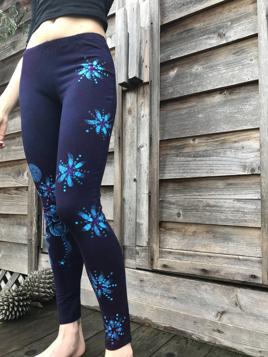 Teal Tree of Life Batik CAPRI Yoga Pants - Size Small ONLY – Batikwalla by  Victoria