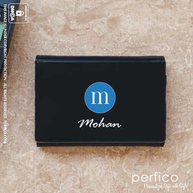 Impact © Personalized Leather Business Card Holder