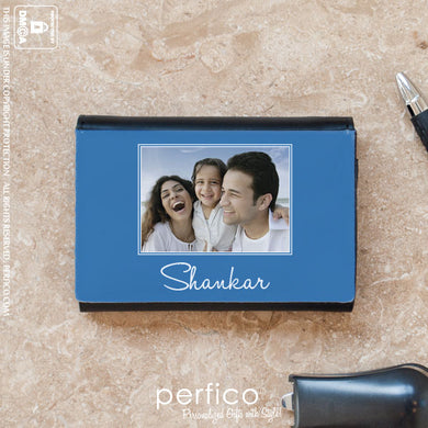 Picture Perfect © Personalized Leather Business Card Holder