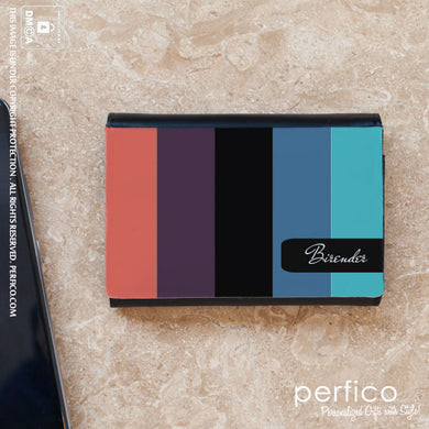 Romano © Personalized Leather Business Card Holder