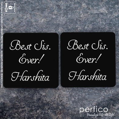 Best Sister Ever © Personalized Coasters