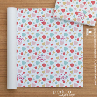 Lots of Love © Personalized Gift Wrapping Paper - 20 Sheets