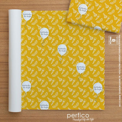 Festive © Personalized Gift Wrapping Paper - 20 Sheets