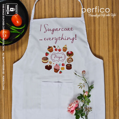 I Sugarcoat Everything © Personalized Kitchen Apron