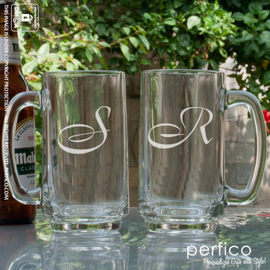 Monogram © Personalized Beer Mugs