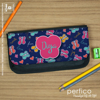 Love Fun and Smiles © Personalized Pencil Case.