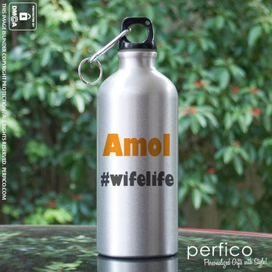 #wifelife © Personalized Magic Water Bottle for Husband