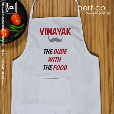 The Dude with the Food © Personalized Kitchen Apron