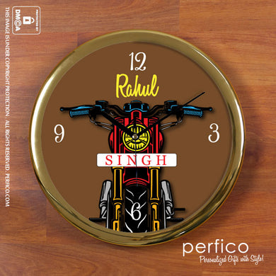 Born to Ride © Personalized Round Wall Clock
