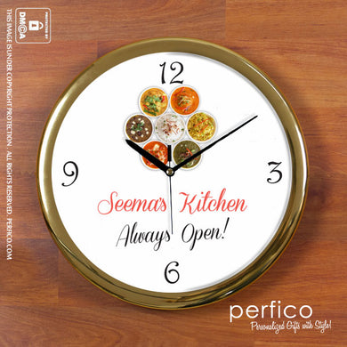 My Kitchen © Personalized Round Wall Clock