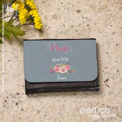 Best Wife Ever © Personalized Ladies Wallet