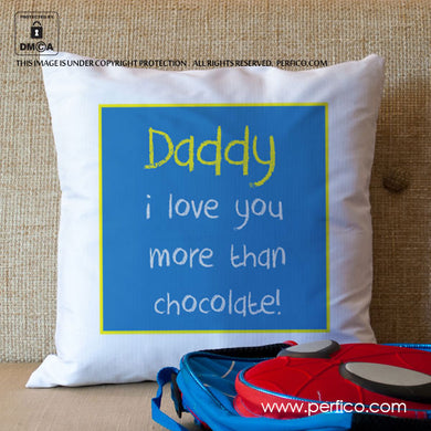 Love you Daddy © Personalized Luxury Cushion Cover