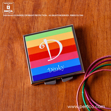 Rainbow © Personalized Square Pocket Mirror