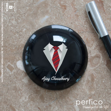 Suit and Tie © Personalized Paperweight