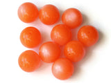 14mm Round Orange Beads Vintage Beads Moonglow Lucite Beads Jewelry Making New Old Stock Craft Supplies Orange Lucite Beads Moon Glow Bead