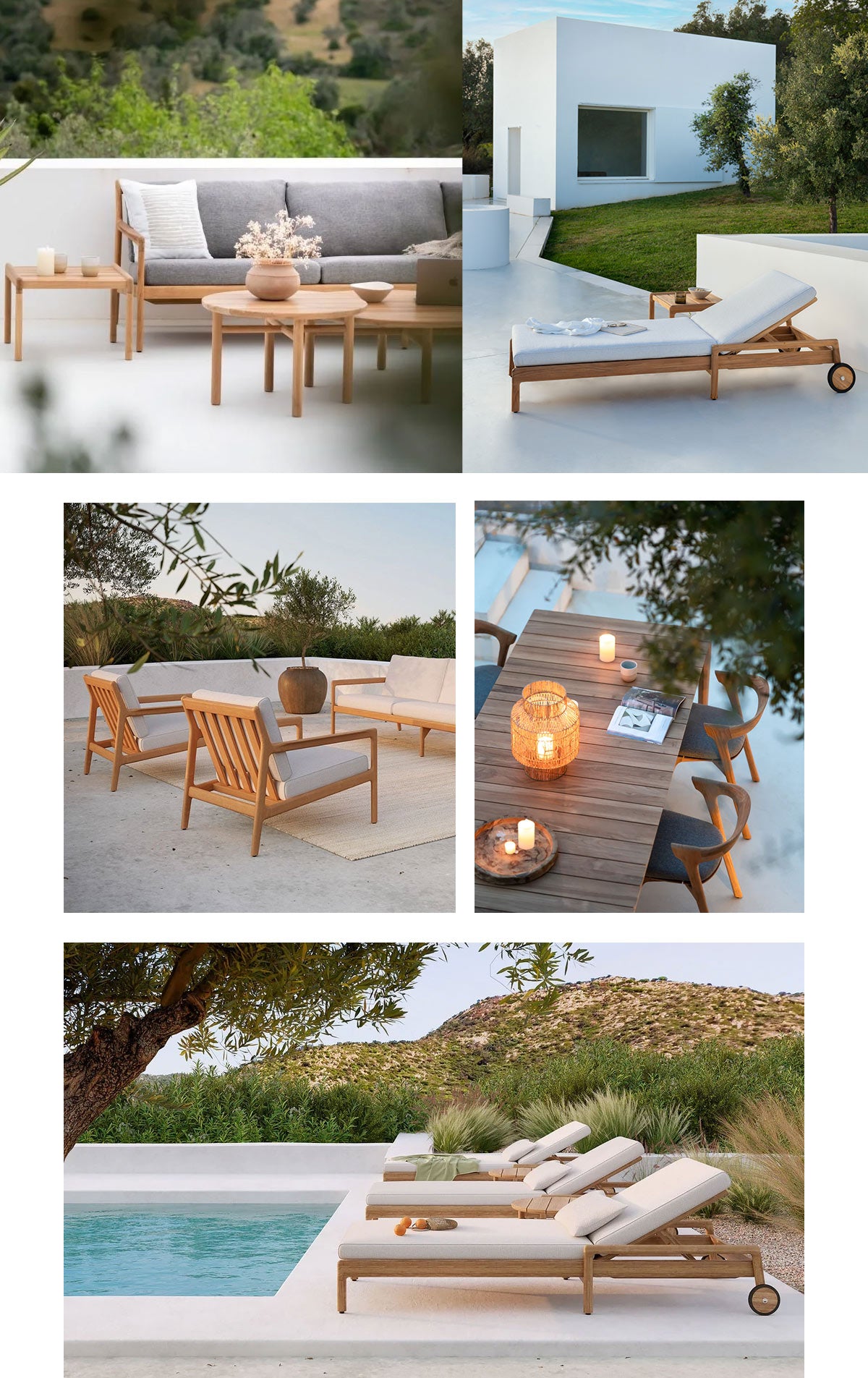 Teak Outdoor 2-Seater Sofa | Ethnicraft Jack_Teak Outdoor Chair_Wood Furniture