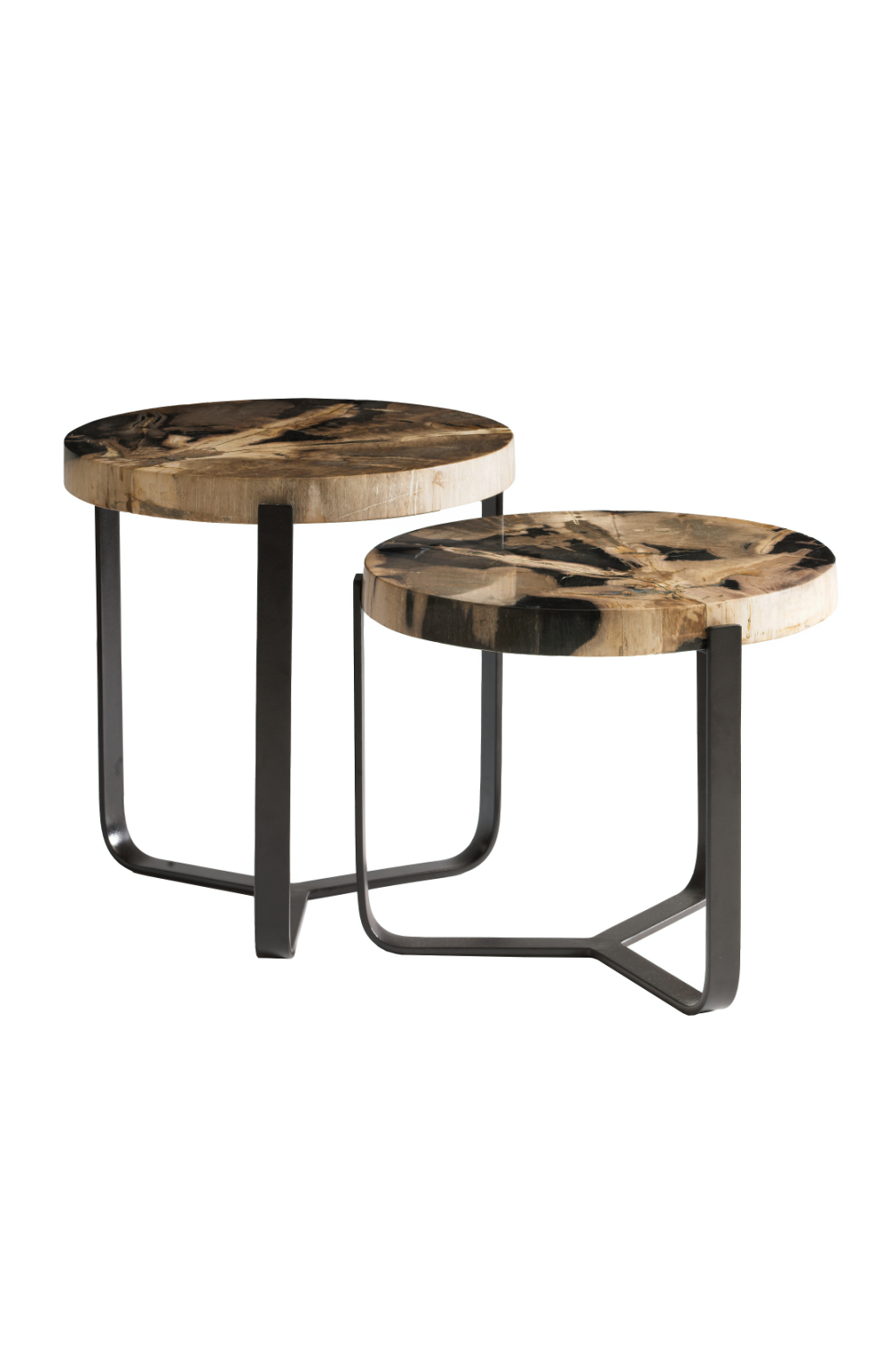 Tripod Leg Wooden Nesting Side Tables (2) | Andrew Martin Nova