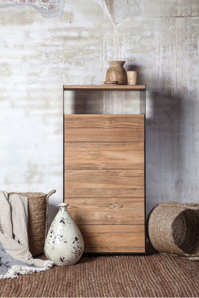 Solid Teak Chest of Drawers | Dareels Geox | Wood Furniture