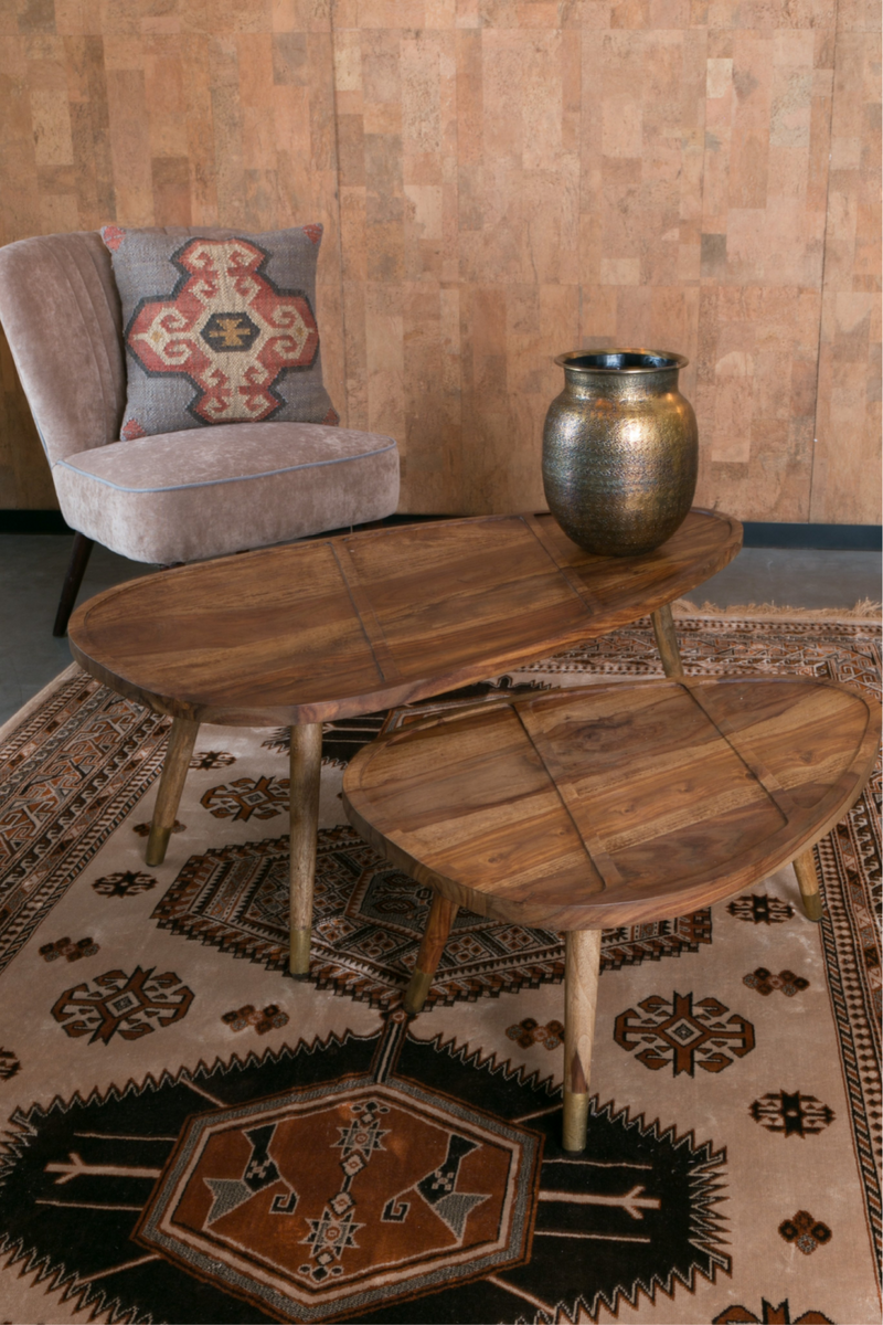 potlood gespannen lager Nesting Coffee Table Set | Dutchbone | European Wood Furniture