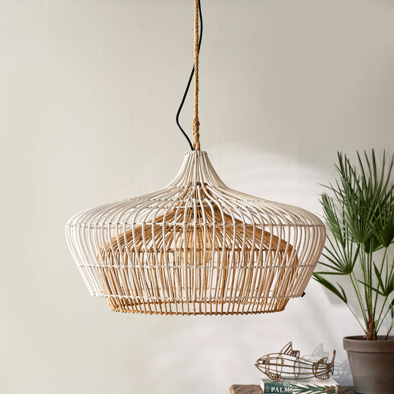 rekruut Mogelijk verstoring Modern Rattan Hanging Lamp | Rivièra Maison | Wood Furniture
