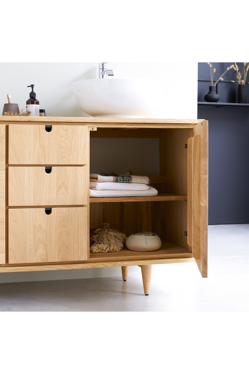 Contemporary Oak Vanity Unit | Tikamoon Jonak | Wood Furniture