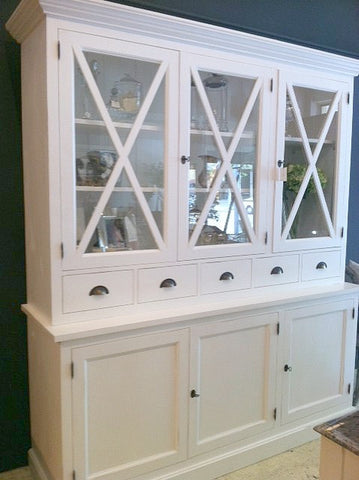 Hamptons Criss Cross Cabinet Rustic Charm Interiors