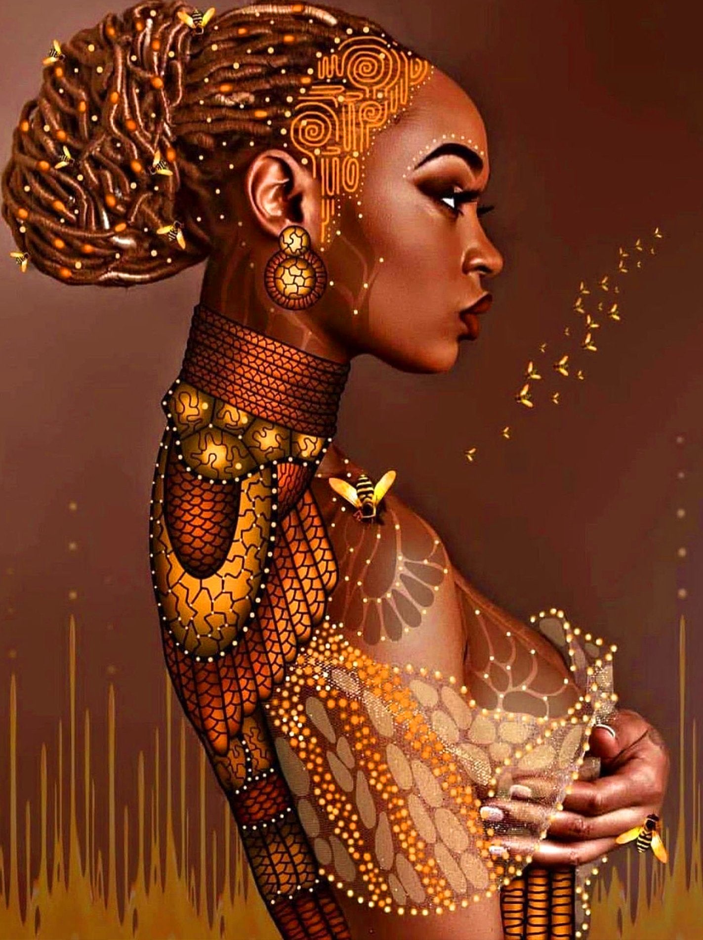 African Women | Full Round Diamond Painting Kits – diamondpeintre