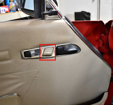 Mercedes R107 Chrome Door Handle Trim Piece