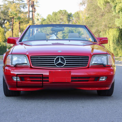 Mercedes R129 - Front Bumper Tow Hook Cover Vehicle Location - Classic Trim Parts -