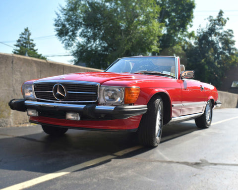 Mercedes R107 560SL Imperial Red