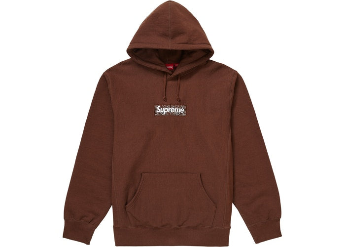 supreme paisley box logo hoodie