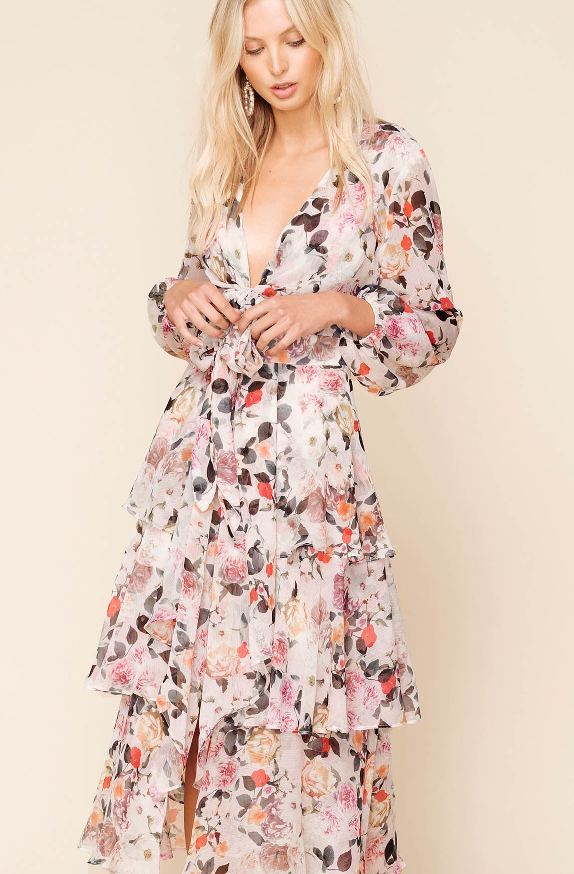 Floral Tilly Floral Tiered Maxi Dress 