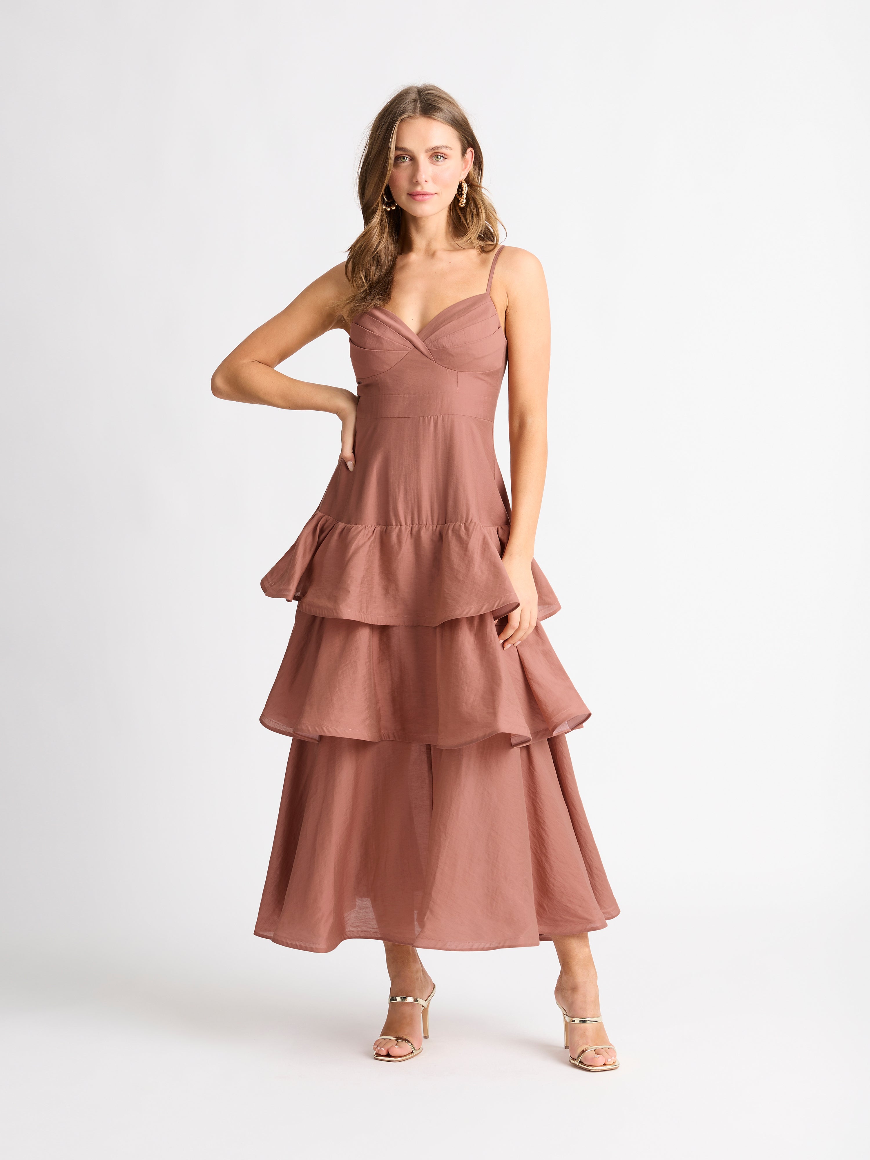 Image of BELLE TIERED MAXI DRESS