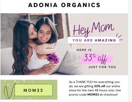 Mother's Day Gifts Celebration Coupon
