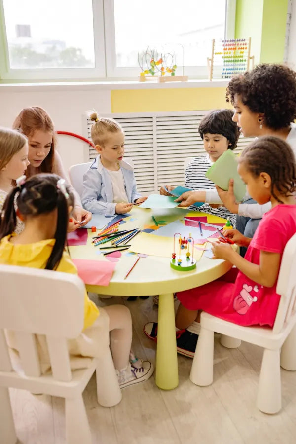 Group of children with a teacher