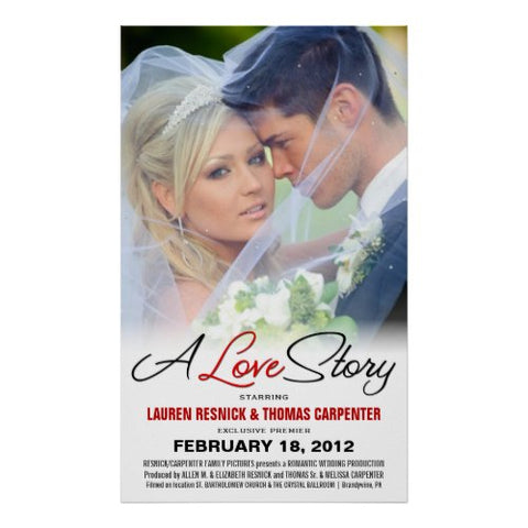 A Love Story Movie Poster - an amazing 1 year anniversary gift        