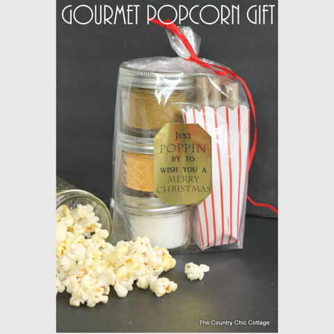 DIY Gourmet Popcorn Gift in a Jar - a thoughtful DIY Christmas gift idea