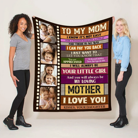 Letter Blanket to Mom - Mother's Day gifts that will make her cry