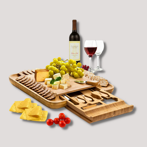 Cheese Board and Knife Set - lavish gifts for your girl's mom on the first meeting