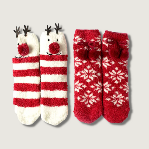 Christmas Fuzzy Socks - cozy gifts to get your girlfriend for christmas