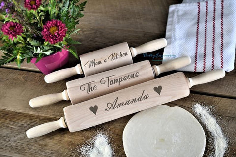Personalized Rolling Pin to make your mom's home cooking better