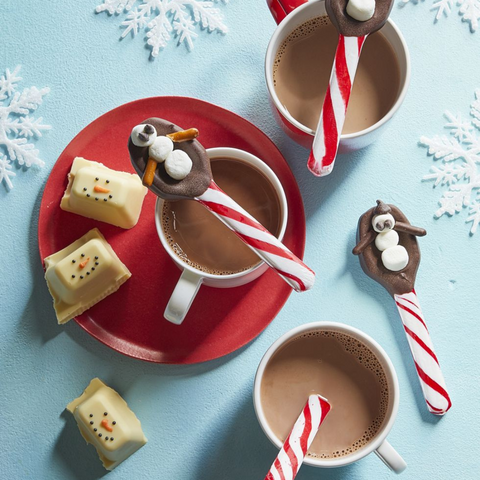 DIY Snowman Spoons - great gift for your girlfriend on Christmas day