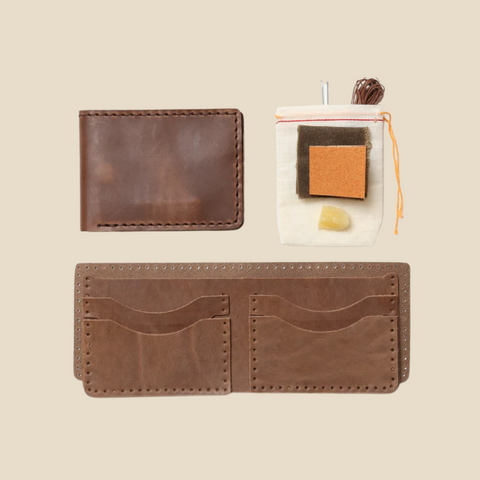 DIY Bifold Wallet Lederset – selbstgemachte Jubiläumsgeschenke