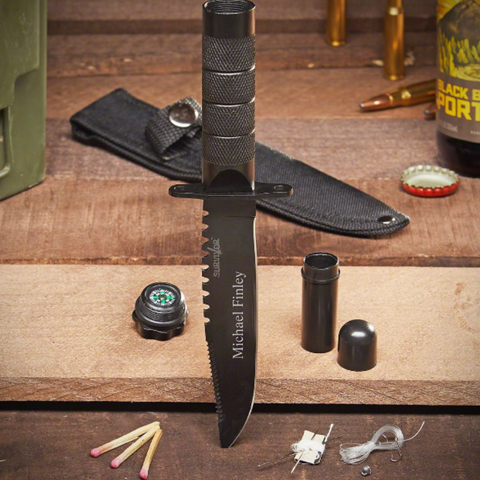 Personalized Tactical Survival Knife - gift for boy friend