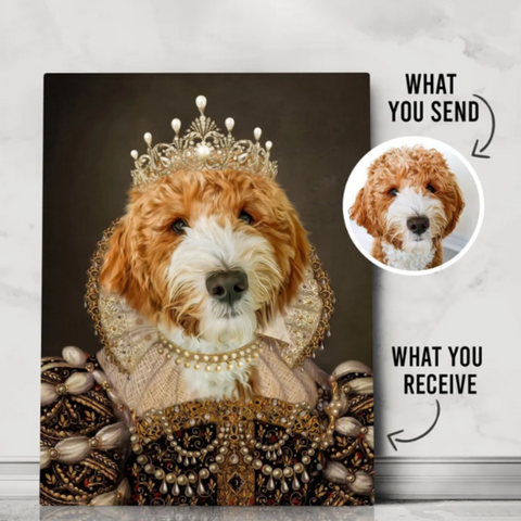 Custom Royal Pet Portrait - Christmas gifts for your close friend