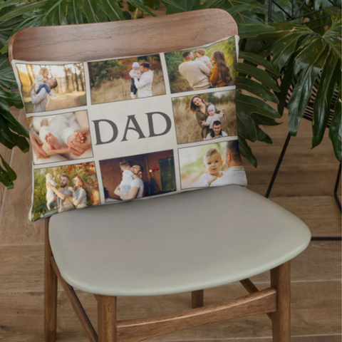 Dad Custom Photo Pillow - gift for him