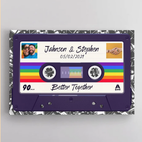 LGBTQ Cassette Tape Wall Art - best Christmas gift ideas