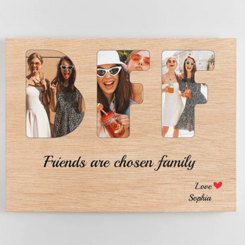 BFF Custom Photo Canvas - sentimental Christmas gift ideas for a couple